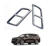 Car Exhaust Tip Cover for Cadillac XT6, Exhaust Muffler Tailpipe Tip Modling Cover Trim Frame Decoration Accessories,Black