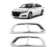 Car Exhaust Tip Cover for Honda Accord 10th Generation 2018-2021, Tail Throat Decorative Frame Stainless Steel Replacement Automotive Decoration Tailpipe,C