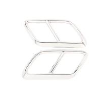 Car Exhaust Tip Cover Trims 2PCS Car Rear Exhaust Muffler Tail Pipe Cover Trim Compatible With Land For Rover For Range For Rover For Velar 2017 2018 2019 2020 2021(Silver)