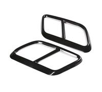 Car Exhaust Tip Cover Trims 2PCS Car Rear Exhaust Muffler Tail Pipe Cover Trim Compatible With Land For Rover For Range For Rover For Velar 2017 2018 2019 2020 2021(Black)