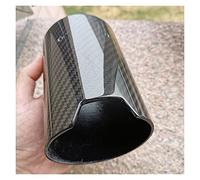 Car Exhaust Tip Durable 1 Piece M Style Exhaust Muffler Pipe Tip Case Housing Car Universal Carbon Fiber Cover DIY