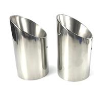Car Exhaust Tip Exhaust Tail Rear Muffler Pipe For Mazda 6 For Atenza CX-5 CX-4 CX-30 For Axela(A Silver 2pcs)