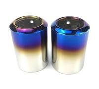 Car Exhaust Tip Exhaust Tail Rear Muffler Pipe For Mazda 6 For Atenza CX-5 CX-4 CX-30 For Axela(B Blue 2pcs)