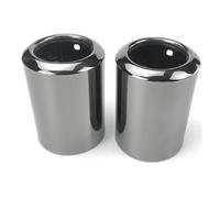 Car Exhaust Tip Exhaust Tail Rear Muffler Pipe For Mazda 6 For Atenza CX-5 CX-4 CX-30 For Axela(B Black 2pcs)