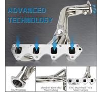 Car Exhaust Tip For 1986-1996 For Suzuki For Samurai/for Sidekick For Geo For Tracker 1.3L/1.6L L4 Exhaust Header