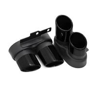 Car Exhaust Tip For A6 For A7 For C8 2019-2024 S6 S7 Exhaust Stainless Steel Black Muffler Tip Tail Throat(Not cut Black)