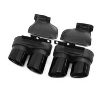Car Exhaust Tip For A6 For A7 For C8 2019-2024 S6 S7 Exhaust Stainless Steel Black Muffler Tip Tail Throat(To cut Black)