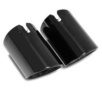 Car Exhaust Tip For BMW 3 G20 G21 320d 2020 2021 2022 Series Automotive Silencer Muffler Tip Tailpipe Replacement Exhaust Nozzle Car LR Silver(L R black)