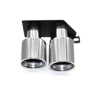 Car Exhaust Tip For BMW F10 F11 520 530 525 528 Dual Decorative Exhaust Tip Bumper Pipe Muffler Tailpipe Tail Throat
