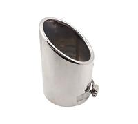Car Exhaust Tip For Chevrolet For Malibu Car Exhaust Muffler Tip Stainless Steel Pipe Chrome Trim Modified Rear Tail Throat Exhause Liner(Silver)