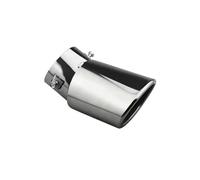 Car Exhaust Tip For Crv 2017 2018 2019 2020 3 Inch To 4 Exhaust Tip 76mm Inlet Tips Tailpipe Tail Throat(Curved sliver)