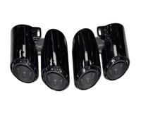 Car Exhaust Tip For Panamera 2017-2024 Black Tailpipe 971 Exhaust Pipe Modification GTS Quad Out Sports Turbo Muffler Tip Tail Throat(Brown)