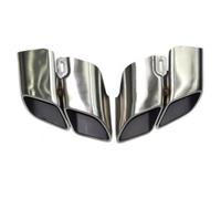 Car Exhaust Tip For Panamera 2017-2024 Black Tailpipe 971 Exhaust Pipe Modification GTS Quad Out Sports Turbo Muffler Tip Tail Throat(Gold)