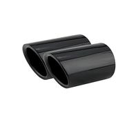 Car Exhaust Tip For Q7 For TDI For Quattro 2006 2007 2008 2009 2010 2011 2012 2013 Car Exhaust Pipe Chrome Stainless Steel Muffler Tip(95mm Black)