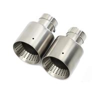 Car Exhaust Tip Matte Stainless Steel Car Exhaust Tip System Pipe Universal Exhaust Tip For VW For GTI For MK7 For Golf7 Nozzle 60MM 63mm Muffler Tip(ID51MMOD114MM)