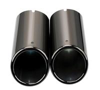Car Exhaust Tip Muffler Pipe Cover For A4 B8 2009 2010 2011-2015 2016 Q5 2009 2010 2011 2012 A3 A1 Auto Accessories 2pcs OUSDUO(Black)