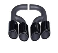 Car Exhaust Tip Pipe For Cayenne For Tailpipe 2011-2014 958 Exhaust Pipe Upgrade GTS Muffler Tip Nozzle 304 Stainless Steel Head(Long 3)