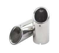 Car Exhaust Tip Pipe For Golf 6 7 For VW For Tiguan For Passat Exhaust Muffler Tips(83mm Silver)