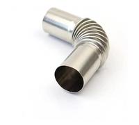 Car Exhaust Tip Practical Dimensions Exhaust Pipe Stainless Steel Exhaust Pipe Angle Connector Set With 4 Fixing Clips For Car Heater Power