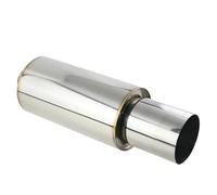 Car Exhaust Tip Stainless Steel Rear Muffler On The Car High Flow Racing Noisy Sound Exhaust Pipe Tail Throat(76mm-127mm)