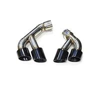 Car Exhaust Tip Tail Pipe Carbon Fiber Exhaust Tip Mufflers Tip Tips Exhaust System Stainless Steel For BMW For F15 For X5M For 35i 28i(Black 28i)