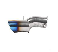 Car Exhaust Tip Universal 1pc Rear Exhaust Muffler End Tail Pipe Outlet Tips fit use for Civic 10th Gen 2016 2017(1pc blue)