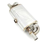 Car Exhaust Tip Universal 2"/2.5"/3'' Car Exhaust Pipe Vacuum Pump Variable Valve Mufflers Remote Control Stainless Steel T Shape One In Two Out(76mm Muffler only)