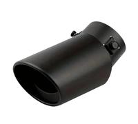 Car Exhaust Tip Universal Car Black Exhaust Tip Round Muffler Tail Rear Silencer Pipe Inlet 63mm(Black Bend)