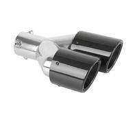 Car Exhaust Tip Universal Car Carbon Fiber Glossy Muffler Tip Shape Double Exit Exhaust Pipe Mufflers Nozzle Decoration Tail Throat