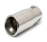 Car Exhaust Tip Universal Car Exhaust Pipe Tip Steel Stainless Muffler Trim Tail Tube Vehicle Auto Parts(Bevel)
