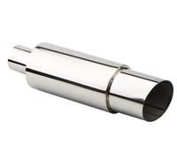 Car Exhaust Tip Universal Car Exhaust Systems Muffler High Performance Stainless Steel Straight Through(Silver 51-89-101-370)