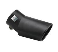 Car Exhaust Tip Universal Car Exhaust Tip Round Aluminum Alloy Tail Throat Tailpipe Exhaust Muffler uto Exhaust for Pipe for Nozzle Silencer 63mm Tail Throat(Curved)