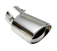 Car Exhaust Tip Universal Car Tail Throat Exhaust Pipe Muffler Decoration Parts(Bend)