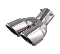 Car Exhaust Tip Universal Car Tailpipe Modification Bent Dual Exhaust Tip Bolt-On Slant Cut Muffler Tail Throat