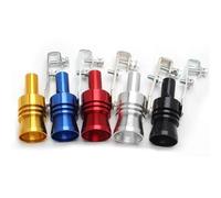 Car Exhaust Tip Universal Car Turbo Sound Whistle Simulator Vehicle Refit Device Exhaust Pipe Muffler Tail Throat(Blue-S)