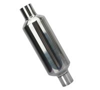 Car Exhaust Tip Universal Exhaust Muffler Pipe Systems Stainless Steel Silver 51mm 57mm 63mm 76mm Car Accessries(63x101x63)