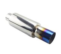 Car Exhaust Tip Universal Stainless Steel 2"2.5" To 3" Car Exhaust Pipe Mufflers Tail(Blue 63MM)