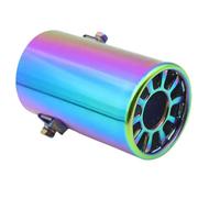 Car Exhaust Tip Universal Stainless Steel for Turbo Sound Exhaust Muffler for Pipe Car Modified Motorbike tailpipe for Sounder Auto Tail Whistle Muffler Tail Throat(Colorful 2)