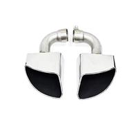 Car Exhaust Tips For VW For Touareg 2012-2017 Quad Exhaust Pipe Black Stainless Steel Muffler Tip Car Nozzle Tail Muffler Pipe(Original style)