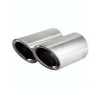 Car Exhaust Trim For A1 A3 A4 TT 2009-2015 For VW For PASSAT Car Exhaust Muffler Tip Pipes Covers Chrome Plating Stainless Steel End Pipe(Silver)