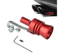 Car Exhaust Turbo Whistle - Valve Noise Maker, Alloy Tailpipe Muffler Tip | Loud Blow Off Sound Simulator Kit for SUV Truck Coupe Hatchback Tuning and Engine Accessory Mod, Turbo Exhaust Wh