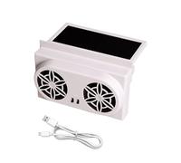 Car Exhaust Ventilator - Solar Powered Electric, Odor Removal System | Carr Window Fan Solar Powereds USB Poweredd Ventilator, Travel RV Cooler Keeps Air Fresh on All Long Road Trip for automobiles