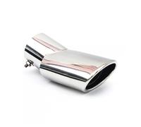 Car Exhaust Whistle FOR CR-V FOR CRV 2017-2021 Auto Car Exhaust Rear Tail Pipe Tip Muffler Trim Stainless Steel Chrome Blue Parts Exhaust Muffler(Silver)
