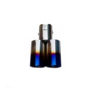 Car Exhaust Whistle For Macan For Cayenne 911 Car Decoration Muffler Tail Throat Exhaust Pipe Modeling Exhaust Muffler(Gold)