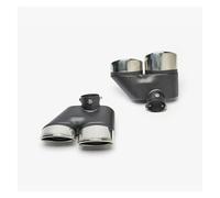 Car Exhaust Whistle For Mercedes For Benz W220 For S350 S320 S500 Muffler Tip Exhaust Pipes Tailpipe Nozzle One Pair Statinless Steel Exhaust Muffler