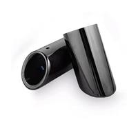 Car Exhaust Whistle For VW For PASSAT B7 For CC Car Tailpipe Exhaust Muffler Tip Pipe Cover Chrome Stainless Steel Auto Accessories Exhaust Muffler(76mmBlack)
