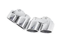 Car Exit Exhaust Pipe 1 Pair 2 Pieces For X5 For X6 G05 G06 2019-2025 Exhaust Pipe Upgrade Carbon Fiber Black Quad Outlet Muffler Nozzle Tip