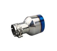 Car Exit Exhaust Pipe 1 Piece Exhaust Tip Burnt Blue Stainless Car Muffler For Universal Cars Accessories Pipe Decoration End Outlet 114mm