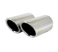 Car Exit Exhaust Pipe 2Pcs/Set Stainless Steel Car Exhaust Muffler Tip Pipes Covers for A1 for A3 for A4 for TT 2009-2015 for PASSAT