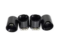 Car Exit Exhaust Pipe 4pcs For M2 For M3 For M4 For G80 G82 G83 G87 2021-2024 Exhaust Pipe Upgrade Carbon Fiber Stainless Steel Black Muffler Nozzle Tips